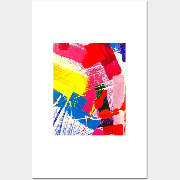 Vibrant Modern Abstract original design - My Original Art Wall Art by MikeMargolisArt